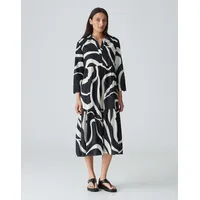 Opus Hemdblusenkleid A-Linie Schwarz 34