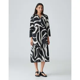 Opus Hemdblusenkleid A-Linie Schwarz 34