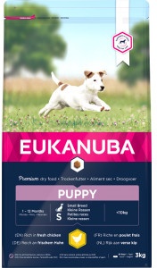 Eukanuba Puppy Small Breed Huhn Hundefutter 3 x 3 kg