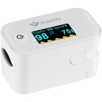 TrueLife Oximeter X3 Pulsoximeter Fingeroximeter, Messung der Sauerstoffsättigung des Hämoglobins, der Herzfrequenz und des Perfusionsindexes, 6 Anzeigemodi, Finger Messgerät mit Pulsmesser