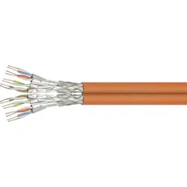 goobay CAT 7A S/FTP (PiMF), Orange, 100 m - CU, AWG 23/1 (solid), LSZH
