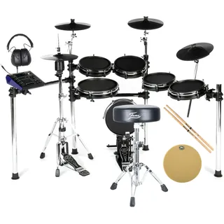 Fame DD-ONE XT SP E-Drum Set, 193 Sounds, Mesh Pads, Interner Sequenzer, USB-Speicher, Inklusive E-Drum Set, Isolation Headphones, Drumsticks, Drumhocker, Practice Pad