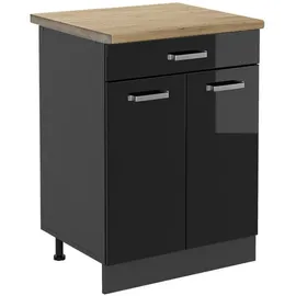 Vicco Schubladenschrank R-Line 60 x 60 x 81,6 cm Schwarz