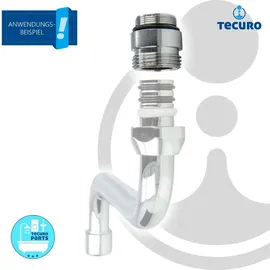 tecuro Strahlregler Aufnahme Adapter M22 x1 auf 3/4' AG