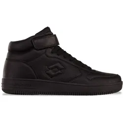 Sneaker, - in angesagtem Midcut Basketball-Design, Gr. 45, BLACK, , 18816429-45