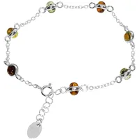 Ostsee-Schmuck Adelina klein Silber 925 Größe 17,5 bis 19,5 cm