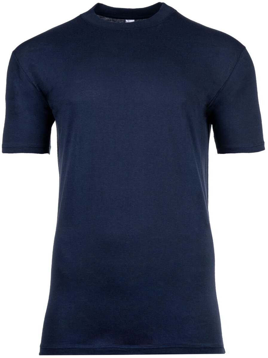 HOM Herren T-Shirt Crew Neck - Tee Shirt Harro New, kurzarm, Rundhals, einfarbig Blau XXL