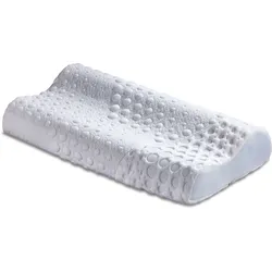 Nackenstützkissen HEMAFA "Gel Style", beige (champagner), B:35cm H:11cm L:67cm, Bezug: 100% Elasthan. Füllung: 100% Polyurethan, Kopfkissen, Die Watertec-Technologie unterstützt besonders den Rücken.