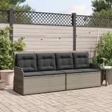 vidaXL Gartenbank 1-tlg 120 x 60 x 75 cm Grau