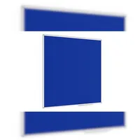 ALLboards Pinnwand Filztafel 120 x 120 cm Blau