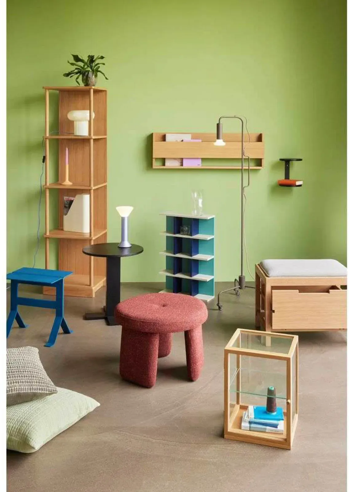 Zubehör Hübsch, Blau, für Wohnzimmer, Holz - 45 - 70