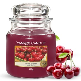 Yankee Candle Black Cherry mittelgroße Kerze 411 g