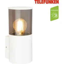 Telefunken LED Wandlampe, Spritzwasser- und Staubschutz, On/Off, Weiß, Maße: 24 x 10,5 x 12,5 cm