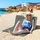 Outsunny Gartenliege 124 x 53 x 35-45 cm Grau