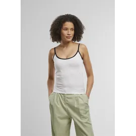 URBAN CLASSICS Ladies Contrast Basic Top 2-Pack - weiß,