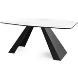 WFL GROUP Esstisch Ecru, Rechteckig,Rechteckig, 80x76x160 cm Esszimmer, Tische, Esstische