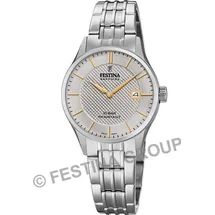 Festina Damen F20006/2 Swiss Made Silber Edelstahl Case SilberEdelstahl Band