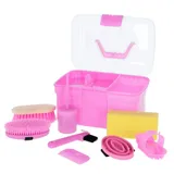 Kerbl Putzbox 32 x 24 x 20 cm 8-tlg. rosa