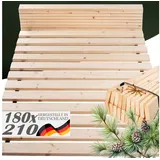 Rollrost Lattenrost Rolllattenrost 180 x 210 cm 20mm 300kg "stabiler Rollrost", TUGA-Holztech, Breite 70 80 90 100 120 140 160 180 200 Länge 140 190 200 210 220 180 cm x 210 cm x 2.00 cm