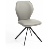 Niehoff Sitzmöbel Colorado Trend-Line Design-Stuhl Eisengestell - Leder Napoli lichtgrau