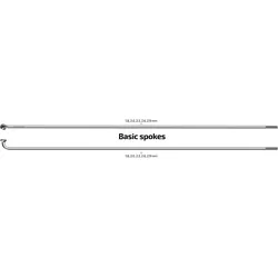 Speichen 298-13 Sapim Leader ø2.33 mm FG 2.6 - Edelstahl (100 Stück) EINHEITSFARBE No Size