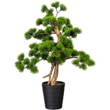 Creativ-green Kunstpflanze Bonsai Kiefer, im Kunststofftopf (Größe: 60 cm,