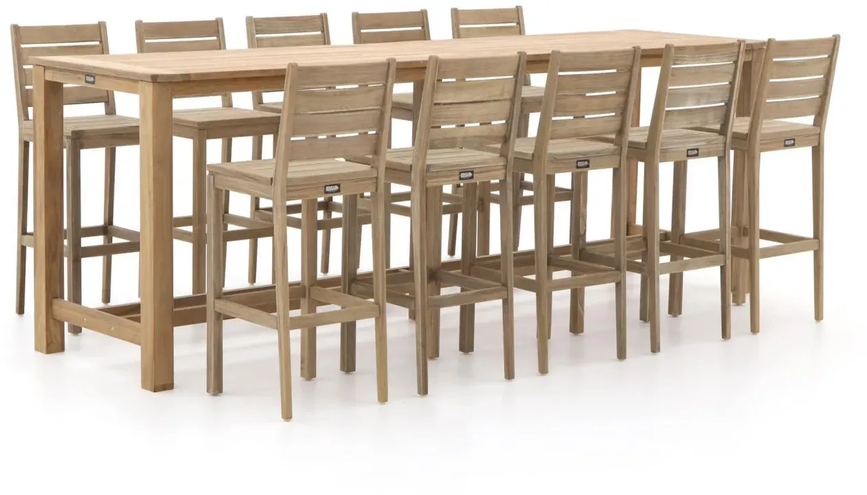 + 10 % Kassenrabatt | ROUGH-S/ROUGH-X 300 cm Gartenbar-Set 11-teilig