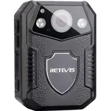 Retevis RT77 Body Cam Mini HD 1080P 21MP Körperkamera Videokamera 150°Blickfeld Sicherheit IR Nachtsicht 2650mAh IP54 Polizeikamera(16GB)