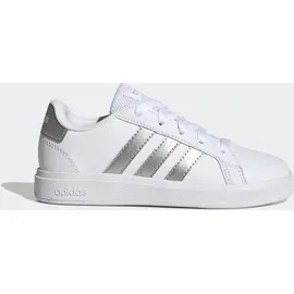 Adidas Grand Court Lifestyle Tennis Lace-Up Kids Cloud White / Matte Silver / Matte Silver 34