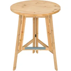 TECTAKE Party Stehtisch aus Massivholz klappbar 79x110cmbraun