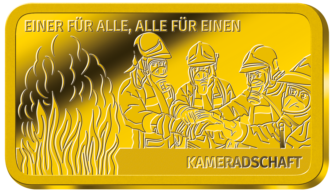 Gold-Gedenkbarren »Kameradschaft«