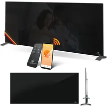 Kesser KESSER® Infrarotheizung Glaskonvektor Glasheizung Energiesparend 2in1 Standgerät & Wandmontage Elektroheizung mit Erkennung Offener Fenster + Fernbedienung & App-Steuerung Thermostat Heizpaneel