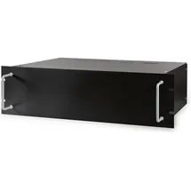 BLANKO 480 mm (19") Rack-Leergehäuse 3 HE, Montagesatz