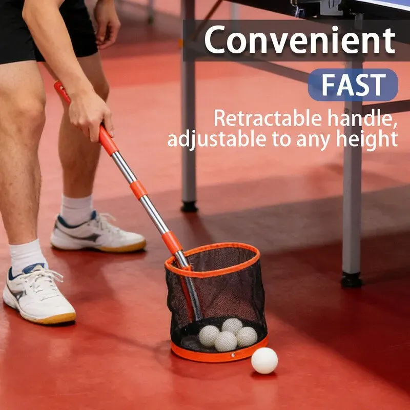 Double Fish Champion X1 Stand-Ping-Pong-Ball-Collector, Orange