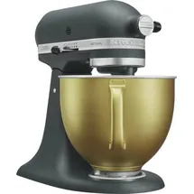 KitchenAid Artisan 5KSM156 pebbled palm mit goldener Schüssel