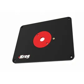 Kreg Frästisch Einlegeplatte Vorgebohrt 298 x 235 x 9 mm + 3x Reduzierring 25 mm / 30 mm / 67 mm