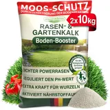 düngemeister Rasenkalk 20 kg – hochwertiger Rasen- & Gartenkalk zur pH-Optimierung und Bodenverbesserung – verbessert Nährstoffaufnahme, beugt Moosbildung vor, sorgt für kräftigen Rasen im Garten