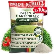 düngemeister Rasenkalk 20 kg – hochwertiger Rasen- & Gartenkalk zur pH-Optimierung und Bodenverbesserung – verbessert Nährstoffaufnahme, beugt Moosbildung vor, sorgt für kräftigen Rasen im Garten