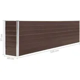 vidaXL Hochbeet 320 x 40 x 77 cm Braun