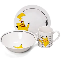 Frühstücksset (Schale, Teller, Tasse) - Pokémon - Pikachu 2