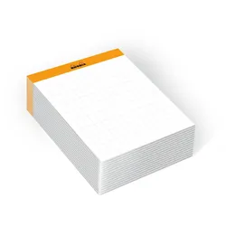 Rhodia Memoblock Rhodia N°11 (7,5 x 10,5 cm) kariert, 240 Blatt, einzeln eingeschweißt - Weiß 194043C