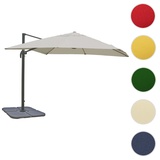 Mendler Gastronomie-Ampelschirm HWC-A96, 3x4m (Ø5m) Polyester Alu/Stahl 26kg mit Ständer