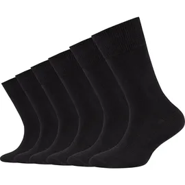 CAMANO Soft Originals Bio-Baumwolle Crew Socken Kinder 0005 - black 39-42, schwarz, Baumwolle, 23% Polyamid, 1% Elasthan, uni, Socken Socken,