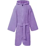 Erwin Müller Frottier Kinder-Kapuzenbademantel in lila | Gr.: 146/152