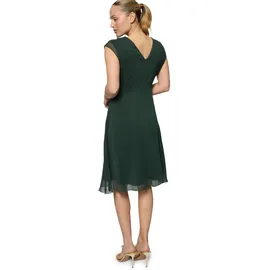 Zero Chiffonkleid Midi Plissee Grün 36