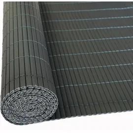 Estexo Sichtschutzmatte 120 x 300 cm grau PVC