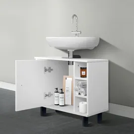 ML-Design Waschbeckenunterschrank 60 x 54 x 32 cm Weiß