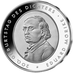 Bund 10 Euro Eduard Mörike 2004 st