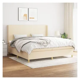 vidaXL Boxspringbett 200 x 200 cm Creme