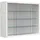 VCM Wandvitrine Drivalo 50 x 12 x 40 cm Weiß